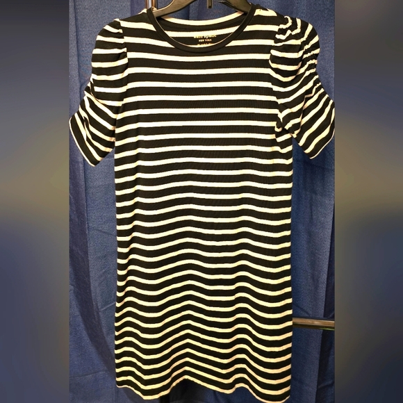 kate spade Dresses & Skirts - Striped Black and White Midi Dress